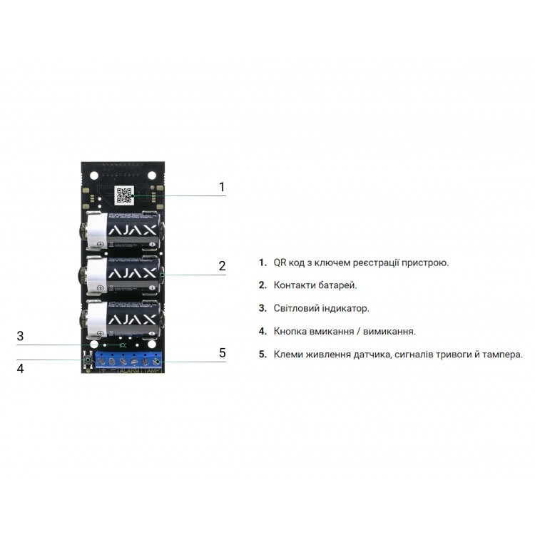 модуль AJAX Transmitter _ для інтеграції одного стороннього пристрою