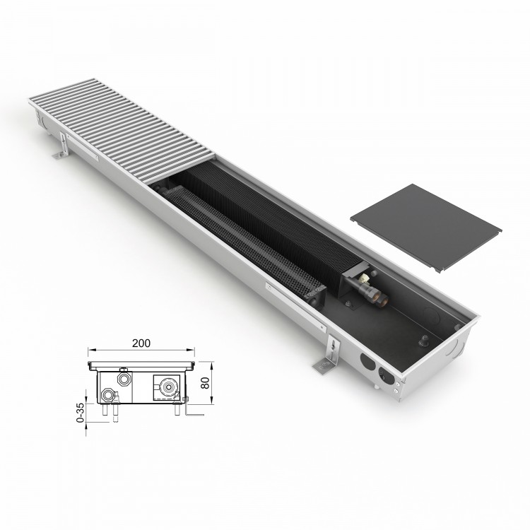 внутрішн. конвектор ISAN FRT 080 200 з вентилятором