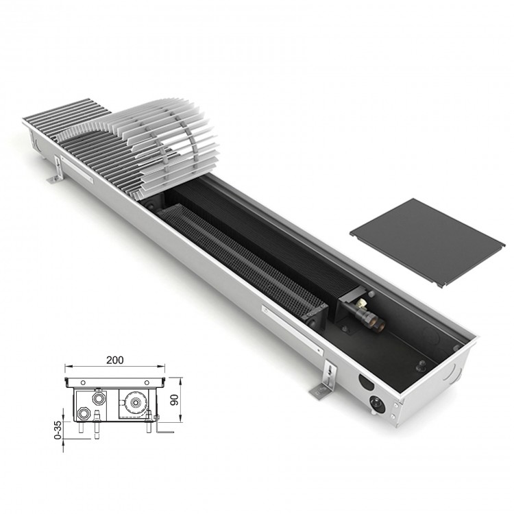 внутрішн. конвектор ISAN FRT 090 200 з вентилятором