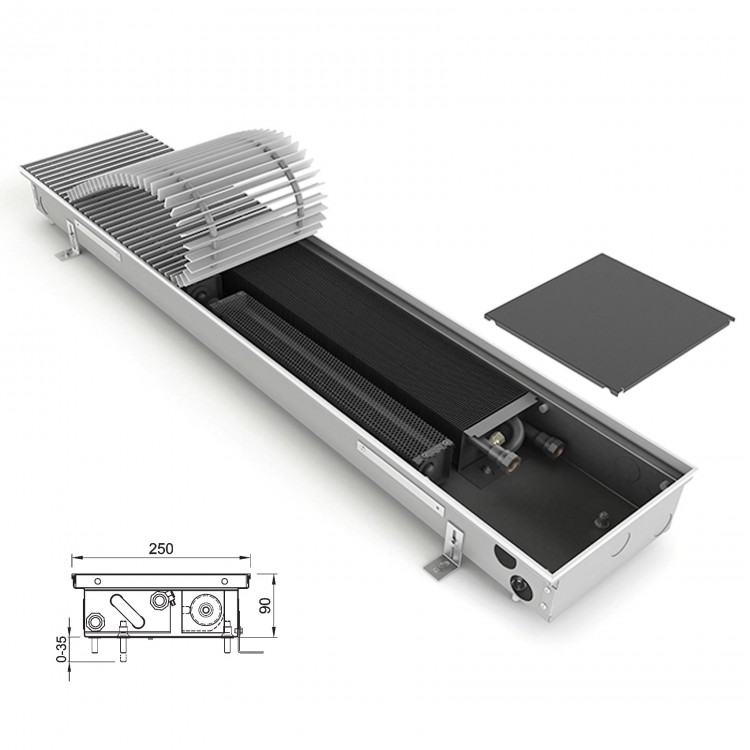 внутрішн. конвектор ISAN FRT 090 250 з вентилятором