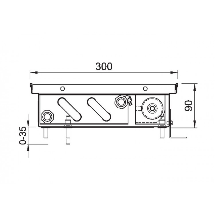 внутрішн. конвектор ISAN FRT 090 300 з вентилятором