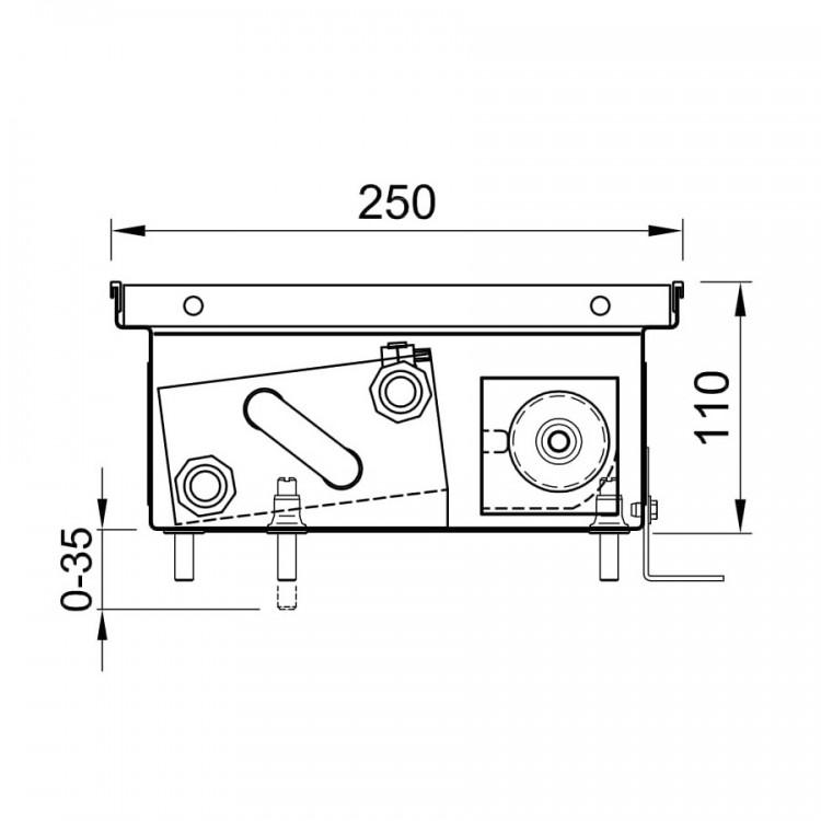 внутрішн. конвектор ISAN FRT 110 250 з вентилятором