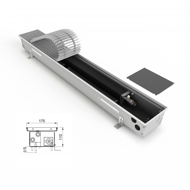 внутрішн. конвектор ISAN FRT 110 175 з вентилятором