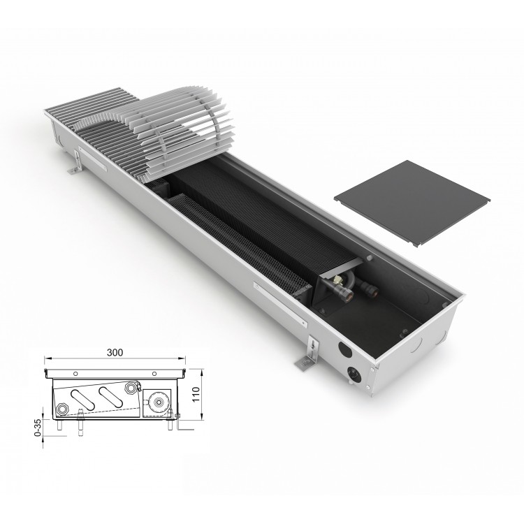 внутрішн. конвектор ISAN FRT 110 300 з вентилятором