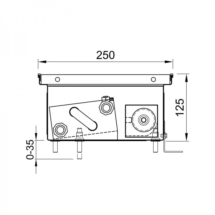 внутрішн. конвектор ISAN FRT 125 250 з вентилятором