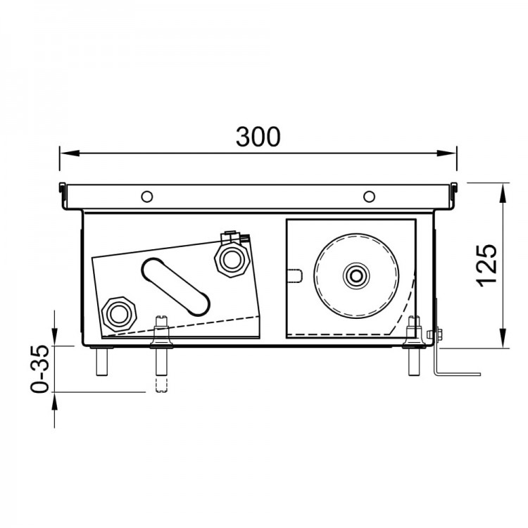 внутрішн. конвектор ISAN FRT 125 300 з вентилятором