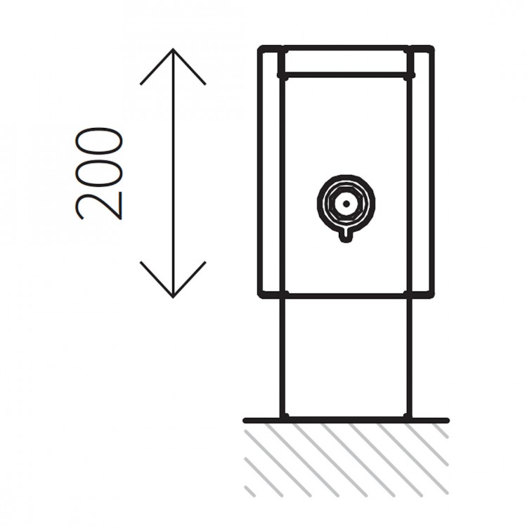 підлоговий підлоговий ISAN Ecolite LZK Cube [2 colors] (h=300mm)