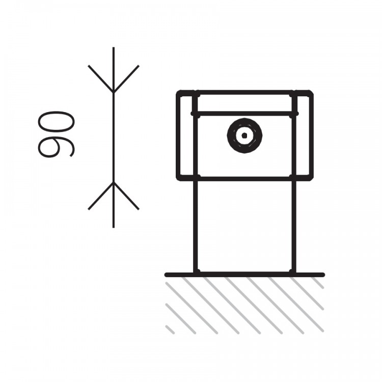 підлоговий підлоговий ISAN Ecolite LZK Cube [2 colors] (h=190mm)