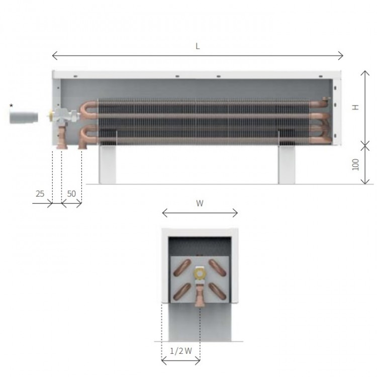 підлоговий підлоговий ISAN Ecolite LZK Cube [2 colors] (h=300mm)