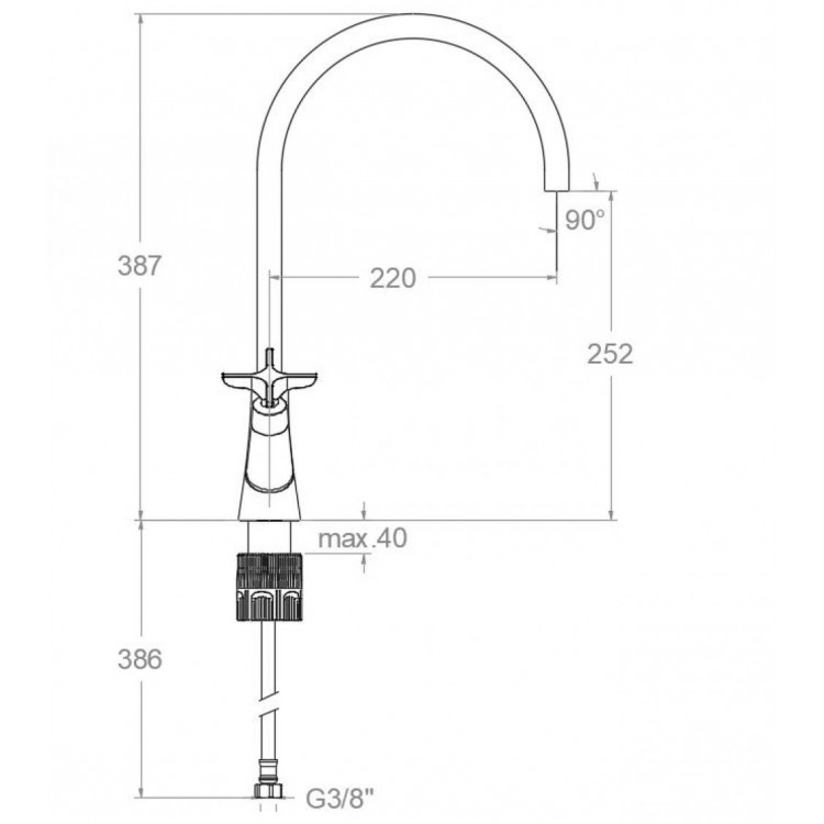 Кухонный смеситель ramonsoler Kitchen Adagio