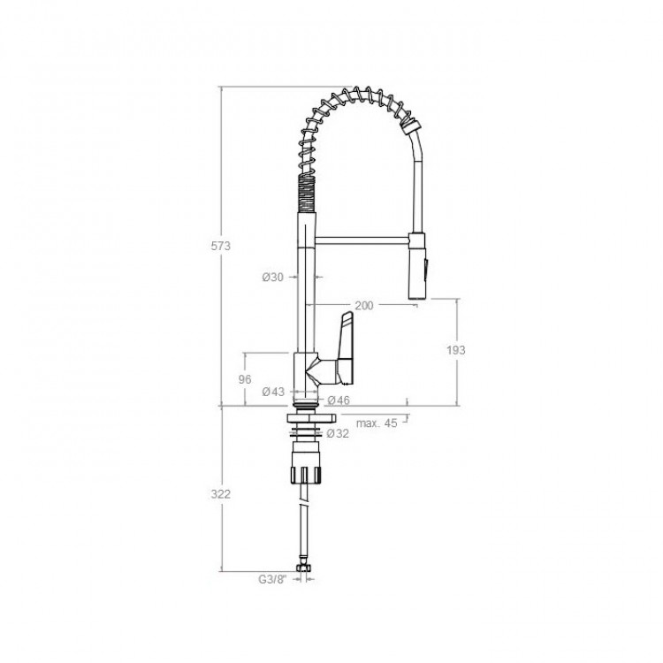 Кухонний змішувач ramonsoler Kitchen Professional 573