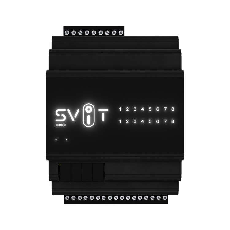 модуль 8DI8DO SVIT _ для підключення дискретних датчиків та керування