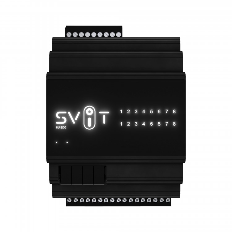 модуль 8UI8DO SVIT _ для вимірювання показників та керування